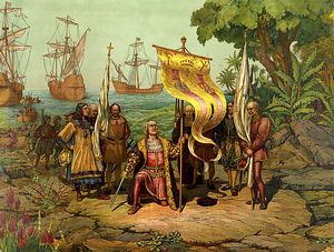 La dcouverte de l'Amrique par Christophe Colomb